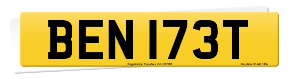 Registration number BEN 173T